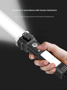 1 pieza ABS moderno multifuncional antorcha para casa - Negro - Ver 1