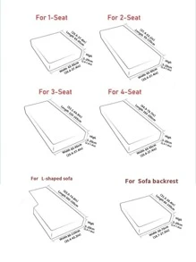 1入組防滑沙發坐墊現代滌綸沙發墊套適用於客廳和臥室 - 紅色 - 查看 7