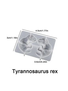 1入組diy環氧樹脂恐龍蛋/雞蛋吊墜、龍球/星球吊墜和耳環矽膠模具 - 白色 - 查看 8