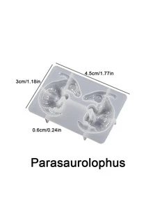 1入組diy環氧樹脂恐龍蛋/雞蛋吊墜、龍球/星球吊墜和耳環矽膠模具 - 白色 - 查看 6