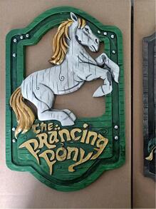 1 chiếc Ngựa Thiết Kế Đồ Thủ Công Trang Trí Màu Xanh Đậm Nghệ Thuật Vật Trang Trí cho Trang Trí Nhà - Màu xanh lá cây đậm - Xem 4