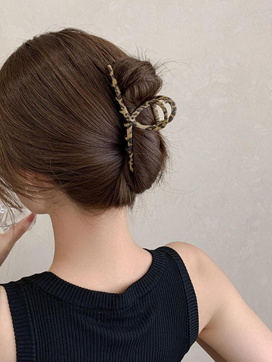 Kẹp tóc họa tiết da báo - Nhiều màu - Xem 1