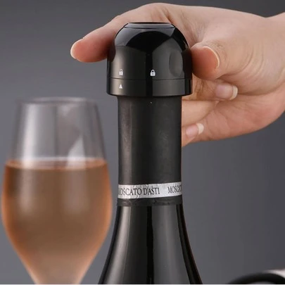 1pc Vacuum Red Wine Bottle Cap Stopper Silicone Sealed Champagne Bottle Stopper Vacuum Retain Freshness Wine Plug Bar Tools Bar Acc