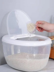 1入組PP食物貯藏極簡透明食物儲藏盒 - 無色 - 查看 1