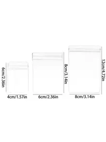 20pcs/Set Anti-Oxidation PVC Jewelry Box, Earrings, Necklaces, Bracelets Storage Container, Portable Transparent Storage Bag Back To School