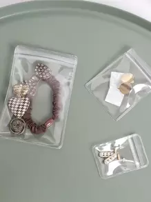 20pcs/Set Anti-Oxidation PVC Jewelry Box, Earrings, Necklaces, Bracelets Storage Container, Portable Transparent Storage Bag Back To School