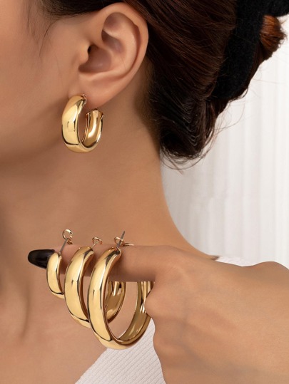 1 Set Kreolen mit minimalistisch