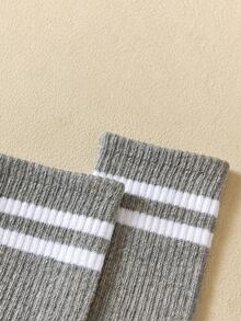6pairs Women Striped Pattern Casual Crew Socks For Daily Life - Multicolor - View 4