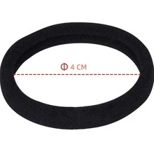 Paquete de ligas para cabellos 72 pz - Negro - Ver 4