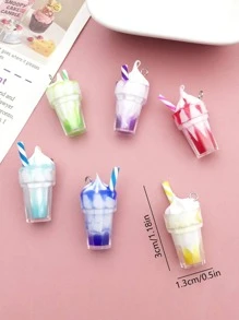 12pcs/Set Cute Fashion Resin Acrylic Duck Bear Ice Cream DIY Pendant Charms For Earrings Necklaces Jewelry Making Accessories - Multicolor - View 4