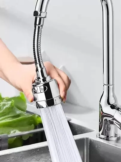 1 Stück Küchenspüle Wasserhahn Belüfter Mit Drehbarer, Spritzwassergeschützter Und Filterbarer Funktion, Biegbarer Wasserhahn-sprüherfilter Für Küche