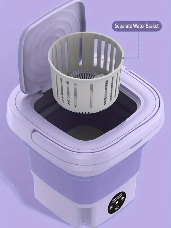 1pc ABS Portable Washing Machine, Modern Collapsible Washing Machine