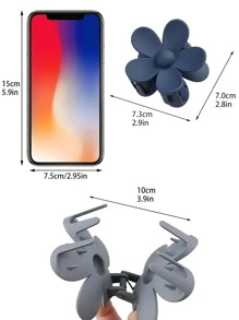 3入組女性花朵設計可愛髮爪適用於頭髮裝飾用品 - 彩色 - 查看 4