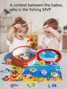 1件套卡通設計孩子們教育性垂釣玩具 - 彩色 - 查看 3