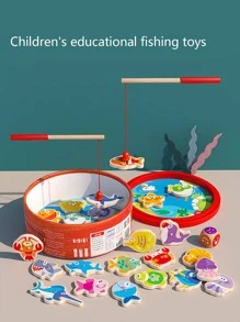 1件套卡通設計孩子們教育性垂釣玩具 - 彩色 - 查看 1
