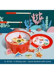 1件套卡通設計孩子們教育性垂釣玩具 - 彩色 - 查看 10