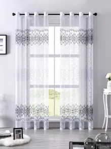 1 pieza moderno gris Cortina para viviendo con ventana Decoración - Gris - Ver 1