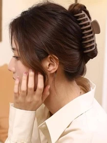 4 件装实心发夹，适合浓密头发，强力定型发夹，蝴蝶发夹，发夹，时尚发饰，适合女士休闲，爪夹，发夹，发夹 - 彩色 - 查看 3