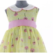 Vestido para Niña Amarillo 3529 Tallas 0 a 4 Años - Amarillo - Ver 4