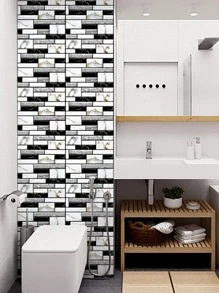 1 Tấm ốp tường 3D hoa văn đá cẩm thạch, Tấm phủ tường 3D tự dính bằng nhựa hiện đại cho gia đình - Nhiều màu - Xem 2