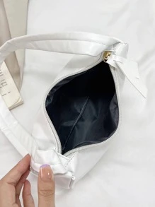 Crowd 女士包包 紫色腋下包 2023 新款复古棍包单肩手提包