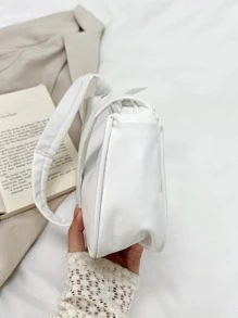 Crowd 女士包包 紫色腋下包 2023 新款复古棍包单肩手提包