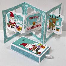 CYFUN DESIGN 1入組滑塊盒切割模具碳鋼模板用於DIY剪貼簿壓花模板紙藝剪紙卡片 - 銀色 - 查看 4