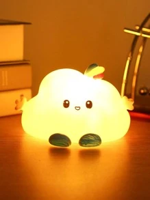 1 Đèn Ngủ PVC, Đèn Ngủ LED Thiết Kế Đám Mây Dễ Thương Cho Gia Đình - Màu vàng - Xem 1