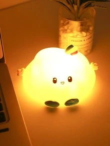 1 Đèn Ngủ PVC, Đèn Ngủ LED Thiết Kế Đám Mây Dễ Thương Cho Gia Đình - Màu vàng - Xem 3