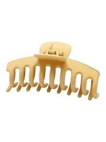 8入組女士素色矩形和花朵設計可愛髮爪適用於頭髮裝飾用品 - 彩色 - 查看 9