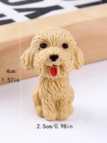 4 piezas borradores con forma de perro de color aleatorio - Multicolor - Ver 3
