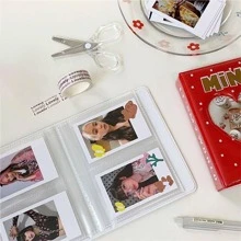 Mini Álbum De Fotos De Dibujos Animados De 64 Bolsillos, Portafotos/tarjetas, Libro, Colecciones - Blanco - Ver 5