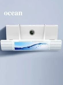 1pc Plastic Air Conditioning Wind Deflector, Modern Adjustable Indoor Air Conditioner Cover For Home - Multicolor - View 2