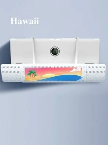 1pc Plastic Air Conditioning Wind Deflector, Modern Adjustable Indoor Air Conditioner Cover For Home - Multicolor - View 3