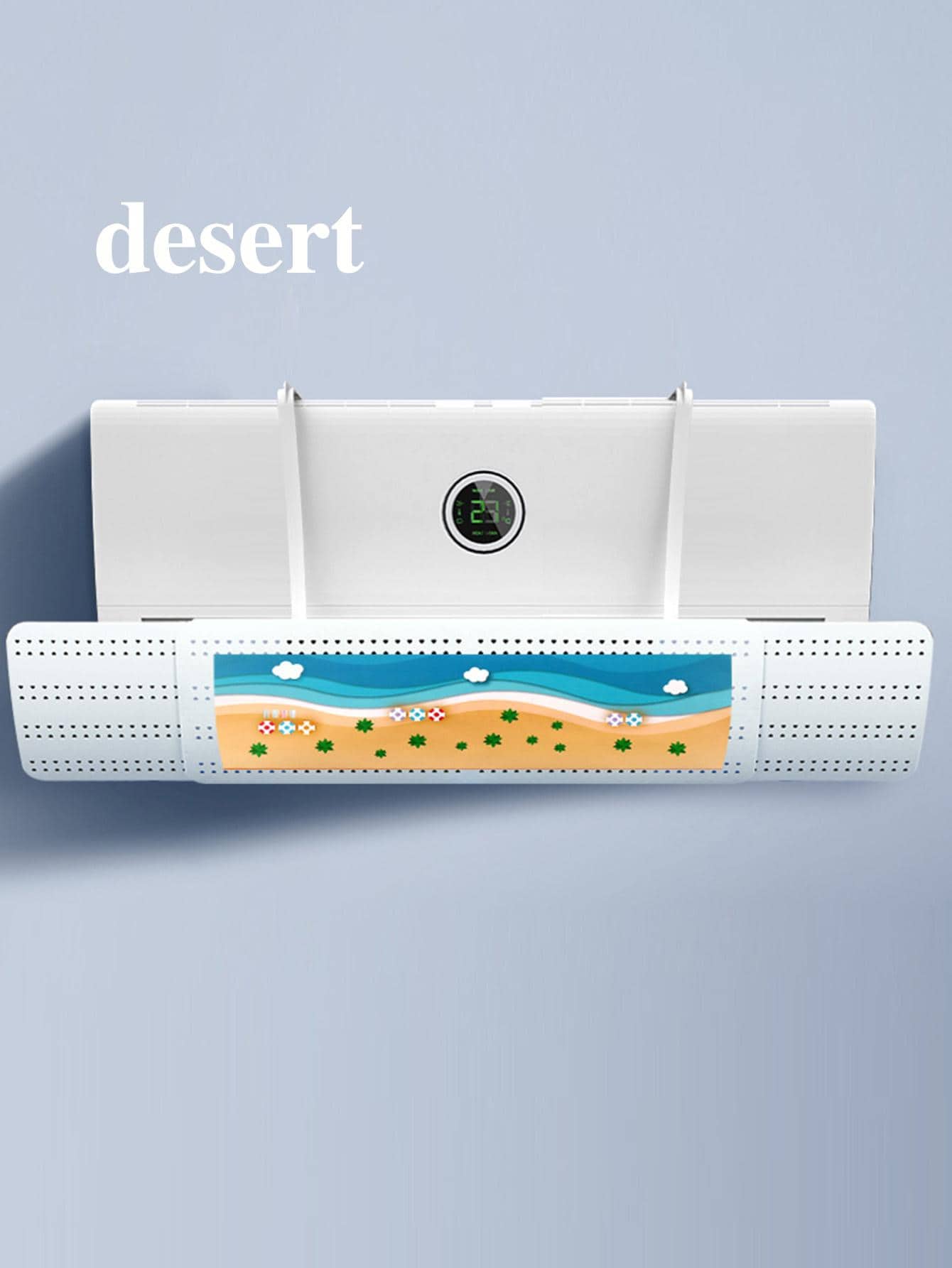 1pc Plastic Air Conditioning Wind Deflector, Modern Adjustable Indoor Air Conditioner Cover For Home - Multicolor - View 1