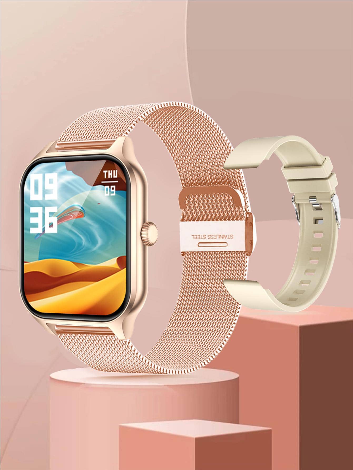 Relojes Inteligentes Luminoso Casual Deportivo - Oro rosa - Ver 1