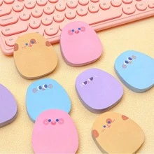 4入組卡通圖形便簽，現代便攜式學生便簽 - 彩色 - 查看 7