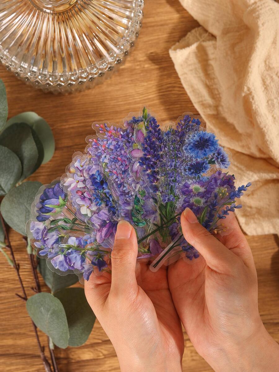 40 Cái Họa Tiết Hoa Các Loại Miếng Dán, Hình Hoạt Hình Miếng Dán Trang Trí Đa Năng Cho Thủ Công DIY, Trang Trí Tài Khoản Cầm Tay - Nhiều màu - Xem 1