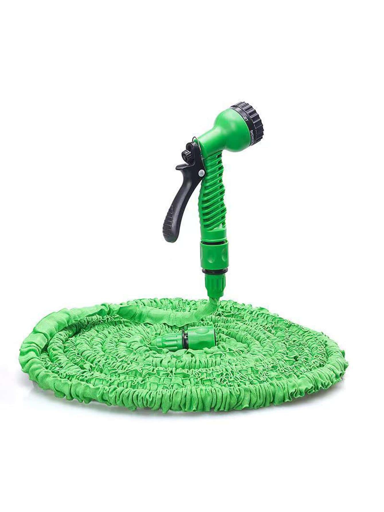 1pc ABS Watering Gun, Modern Multifunctional Manual Watering Gun For Garden - Green - View 1