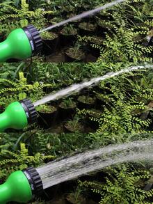 1pc ABS Watering Gun, Modern Multifunctional Manual Watering Gun For Garden - Green - View 4