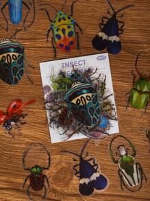 40 miếng dán hình côn trùng các loại, miếng dán trang trí đa năng hoạt hình cho nghề thủ công DIY, trang trí tài khoản cầm tay - Nhiều màu - Xem 1