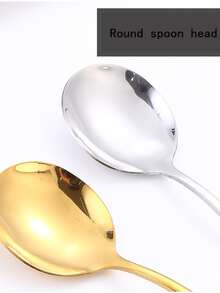 3 piezas/set de acero inoxidable Cuchillería moderno portátil Set de vajilla para cocina - Negro - Ver 7