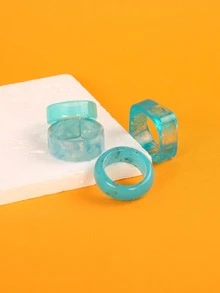 4 cái/bộ Nhẫn tối giản - Nhiều màu - Xem 5