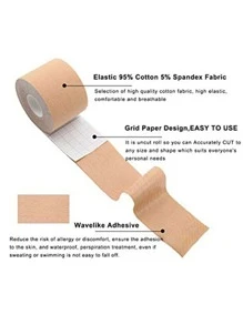 Anti Exposure Fitness Chest Sticker Tape - Brown - View 7