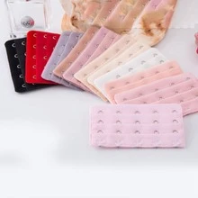 3入組彈力文胸加長搭扣套裝，舒適柔軟文胸肩帶加長器，女式內衣和內衣配件3排5鉤 - 彩色 - 查看 6