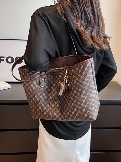 Bolsa De Hombro/bolso Grande De Alta Gama Con Gran Capacidad Para Mujer De Llegada Nueva De 2022, Diseño Elegante Y Sencillo Para Viajes Diarios