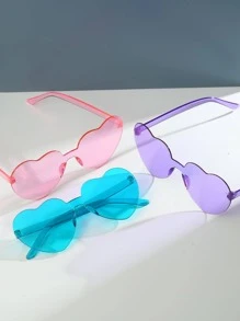 Kính thời trang 3 cặp hình trái tim dễ thương - Nhiều màu - Xem 3