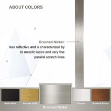 ANDY STAR Bathroom Mirror for Wall, Metal Rounded Corner Rectangle Mirror, Wall Mirror in Stainless Steel Metal Frame, 2" Deep Set Design Hangs Horizontal Or Vertical - Brushed Nickle - View 6