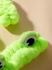 3 件套卡通青蛙图案沐浴头带和沐浴腕带家居浴室装饰返校 - 綠色 - 查看 5