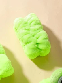 3 件套卡通青蛙图案沐浴头带和沐浴腕带家居浴室装饰返校 - 綠色 - 查看 6